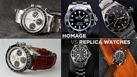 homage vs replica watch